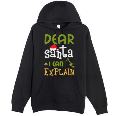 Dear Santa I Can Explain Funny Ugly Christmas Shirt Premium Pullover Hoodie