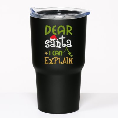 Dear Santa I Can Explain Funny Ugly Christmas Shirt Tumbler