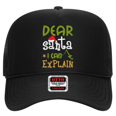 Dear Santa I Can Explain Funny Ugly Christmas Shirt Trucker Hat