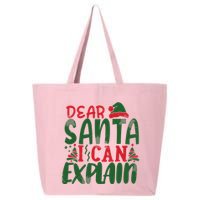 Dear Santa I Can Explain Funny Christmas Naughty 25L Jumbo Tote