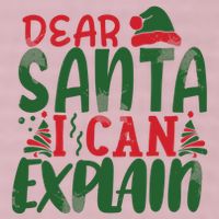 Dear Santa I Can Explain Funny Christmas Naughty 25L Jumbo Tote