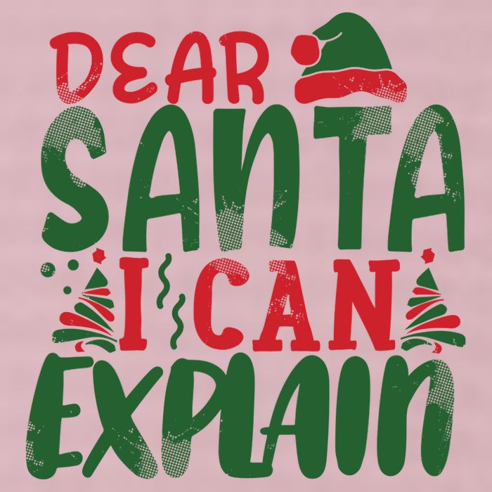 Dear Santa I Can Explain Funny Christmas Naughty 25L Jumbo Tote