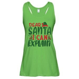 Dear Santa I Can Explain Funny Christmas Naughty Ladies Essential Flowy Tank