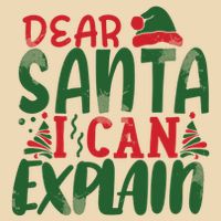 Dear Santa I Can Explain Funny Christmas Naughty Drawstring Bag