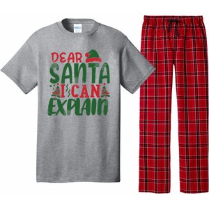 Dear Santa I Can Explain Funny Christmas Naughty Pajama Set