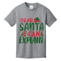 Dear Santa I Can Explain Funny Christmas Naughty Kids T-Shirt