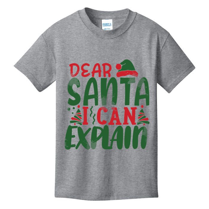 Dear Santa I Can Explain Funny Christmas Naughty Kids T-Shirt