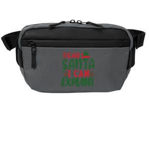 Dear Santa I Can Explain Funny Christmas Naughty Crossbody Pack