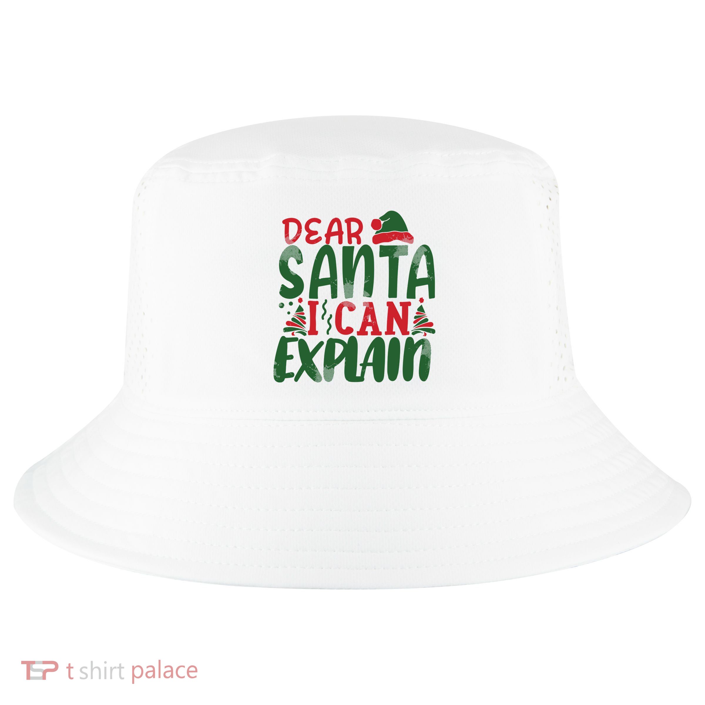 Dear Santa I Can Explain Funny Christmas Naughty Cool Comfort Performance Bucket Hat
