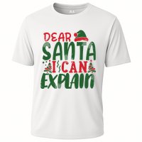 Dear Santa I Can Explain Funny Christmas Naughty Cooling Performance Crew T-Shirt