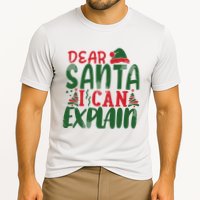 Dear Santa I Can Explain Funny Christmas Naughty Cooling Performance Crew T-Shirt
