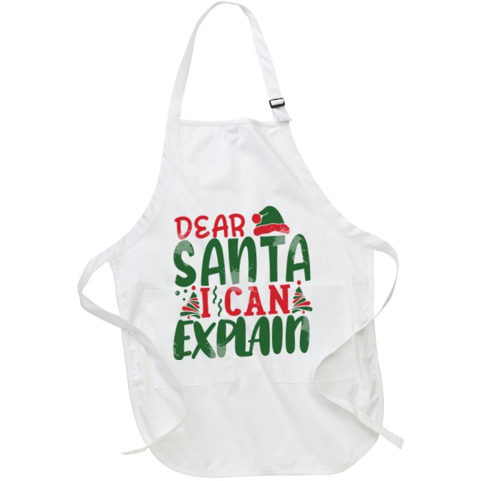 Dear Santa I Can Explain Funny Christmas Naughty Apron