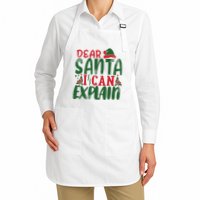 Dear Santa I Can Explain Funny Christmas Naughty Apron