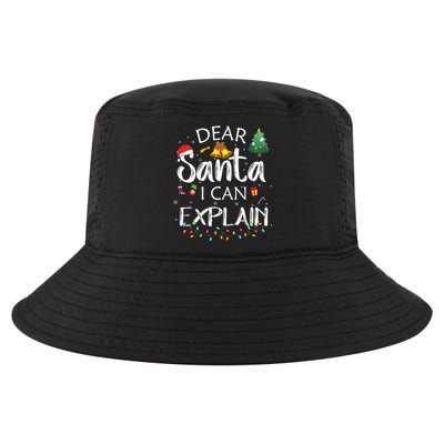 Dear Santa I Can Explain Funny Christmas Joke Santa Claus  Cool Comfort Performance Bucket Hat