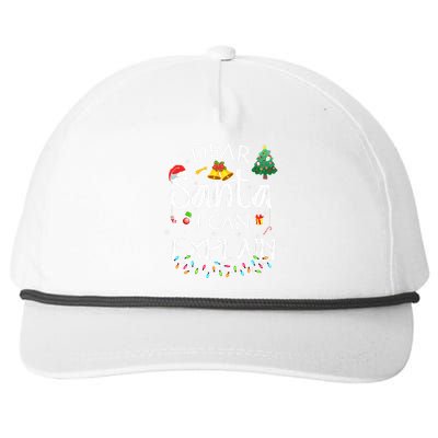 Dear Santa I Can Explain Funny Christmas Joke Santa Claus  Snapback Five-Panel Rope Hat