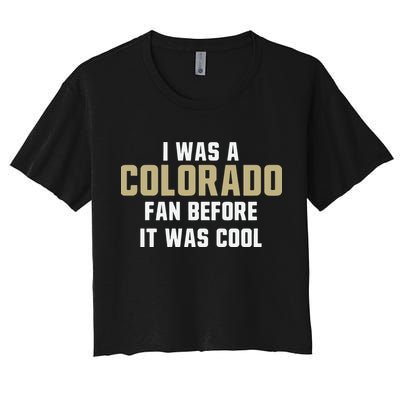 Deion Sanders I Was A Colorado Fan Before It Was Cool Crop Top