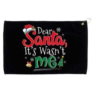 Dear Santa It Wasn't Me Funny Family Christmas Party Grommeted Golf Towel