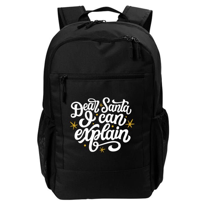Dear Santa I Can Explain Christmas Holiday Funny Backpack