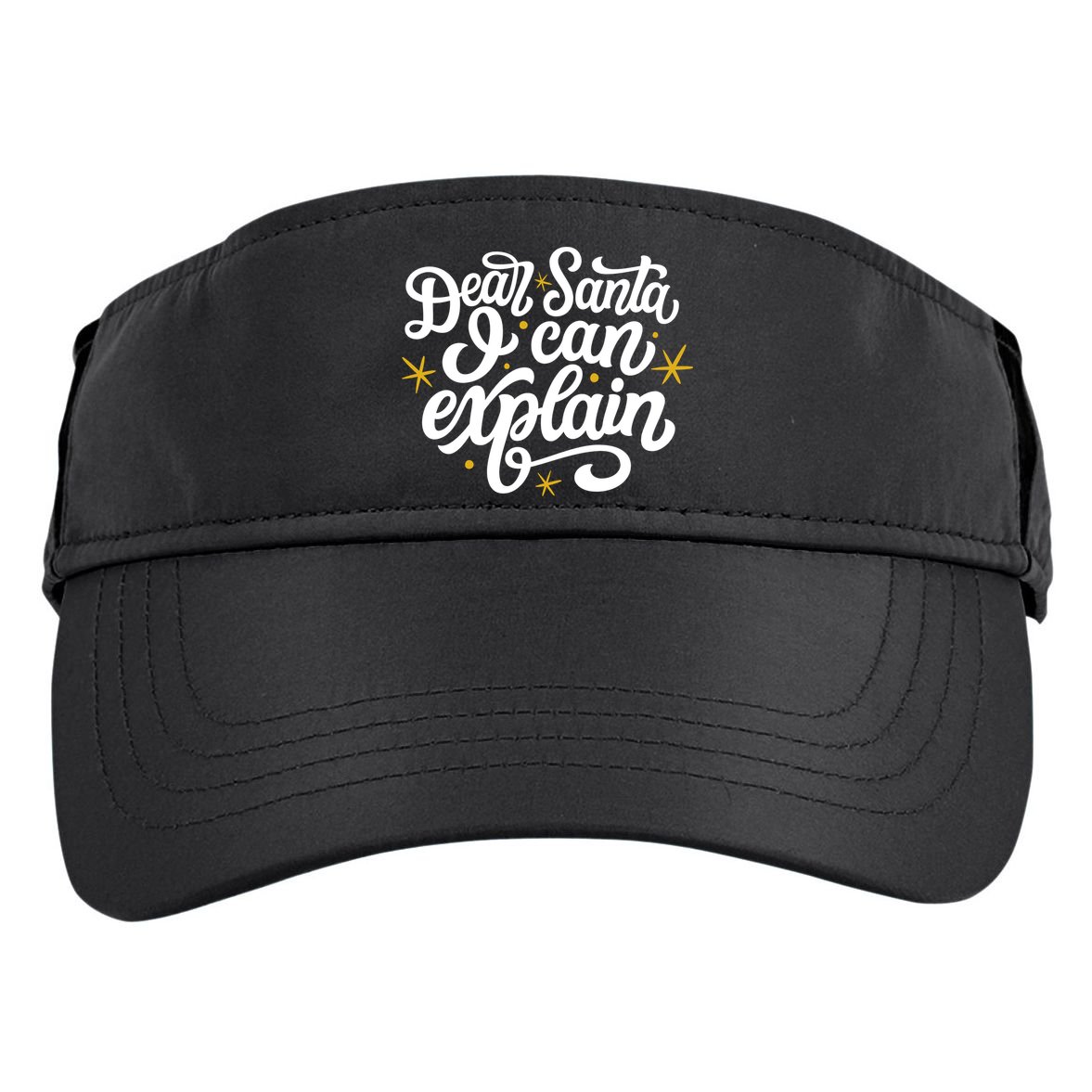 Dear Santa I Can Explain Christmas Holiday Funny Adult Drive Performance Visor