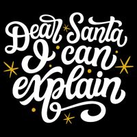 Dear Santa I Can Explain Christmas Holiday Funny Drawstring Bag