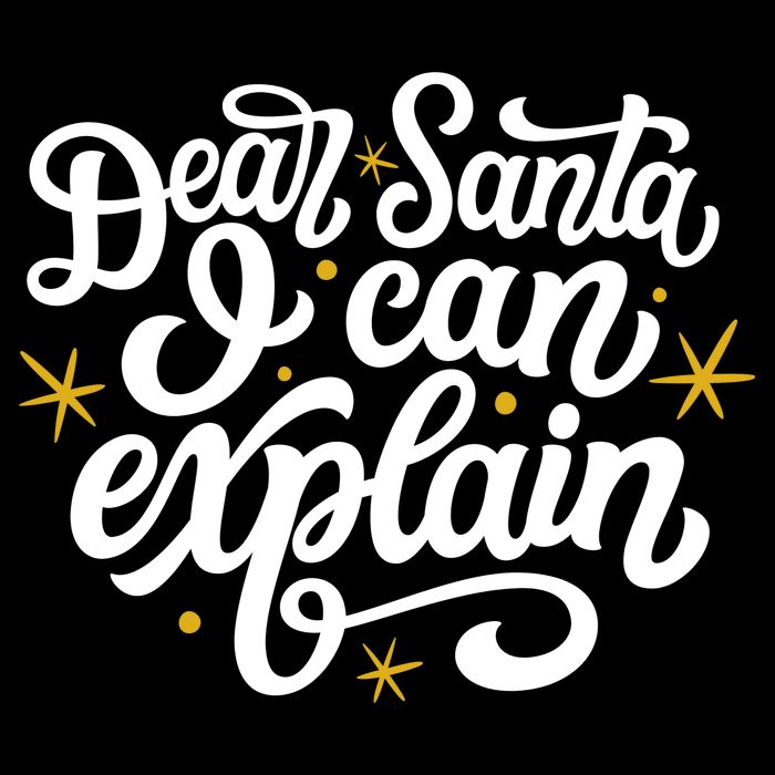 Dear Santa I Can Explain Christmas Holiday Funny Drawstring Bag