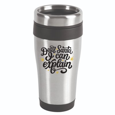 Dear Santa I Can Explain Christmas Holiday Funny 16oz Travel Tumbler