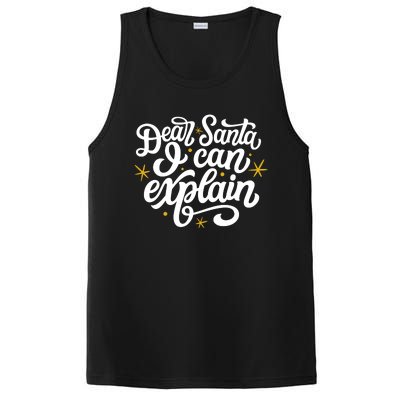 Dear Santa I Can Explain Christmas Holiday Funny PosiCharge Competitor Tank