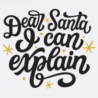Dear Santa I Can Explain Christmas Holiday Funny Garment-Dyed Sweatshirt