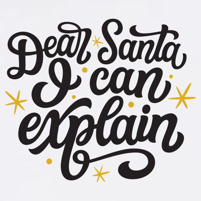 Dear Santa I Can Explain Christmas Holiday Funny Garment-Dyed Sweatshirt