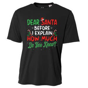 Dear Santa I Can Explain Funny Christmas  Cooling Performance Crew T-Shirt