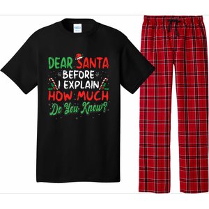 Dear Santa I Can Explain Funny Christmas  Pajama Set