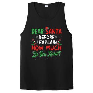 Dear Santa I Can Explain Funny Christmas  PosiCharge Competitor Tank