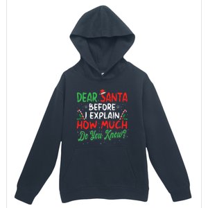 Dear Santa I Can Explain Funny Christmas  Urban Pullover Hoodie