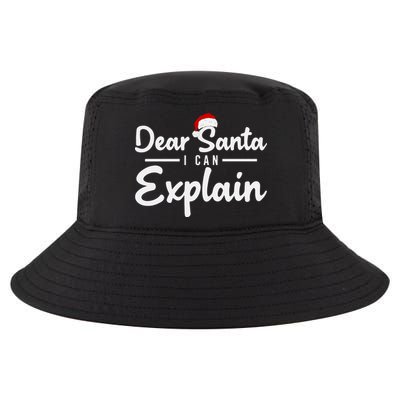 Dear Santa I Can Explain Cool Comfort Performance Bucket Hat
