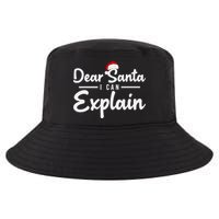 Dear Santa I Can Explain Cool Comfort Performance Bucket Hat