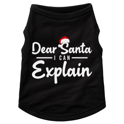 Dear Santa I Can Explain Doggie Tank