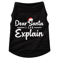 Dear Santa I Can Explain Doggie Tank