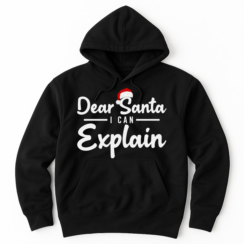 Dear Santa I Can Explain Hoodie