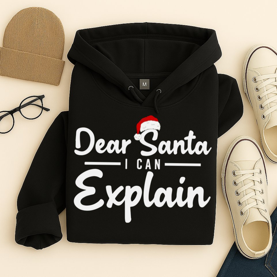 Dear Santa I Can Explain Hoodie