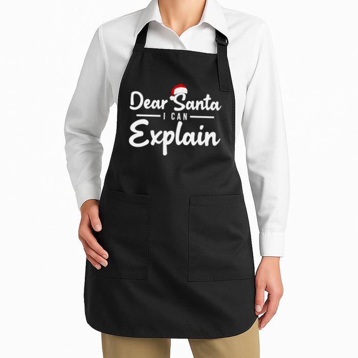 Dear Santa I Can Explain Apron