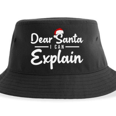 Dear Santa I Can Explain Sustainable Bucket Hat