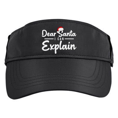 Dear Santa I Can Explain Adult Drive Performance Visor