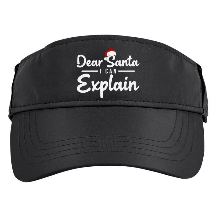 Dear Santa I Can Explain Adult Drive Performance Visor