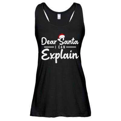 Dear Santa I Can Explain Ladies Essential Flowy Tank