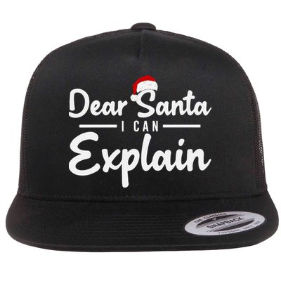 Dear Santa I Can Explain Flatbill Hat