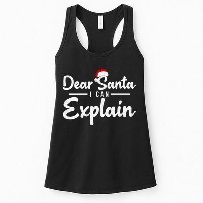 Dear Santa I Can Explain Womens Tank Top