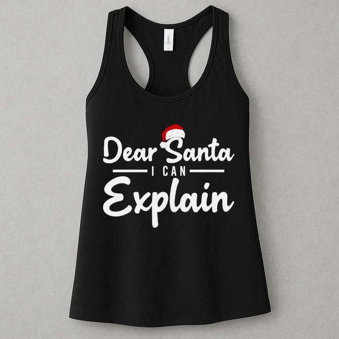 Dear Santa I Can Explain Womens Tank Top