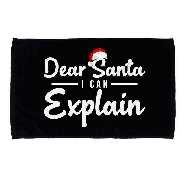 Dear Santa I Can Explain Microfiber Hand Towel