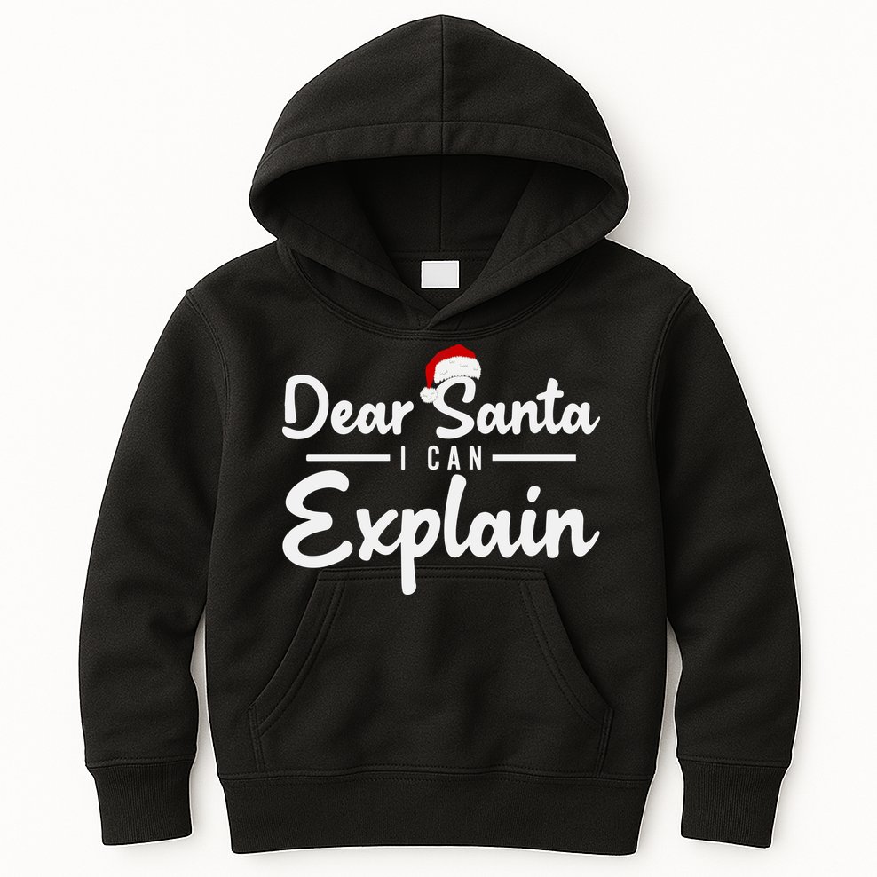 Dear Santa I Can Explain Kids Hoodie
