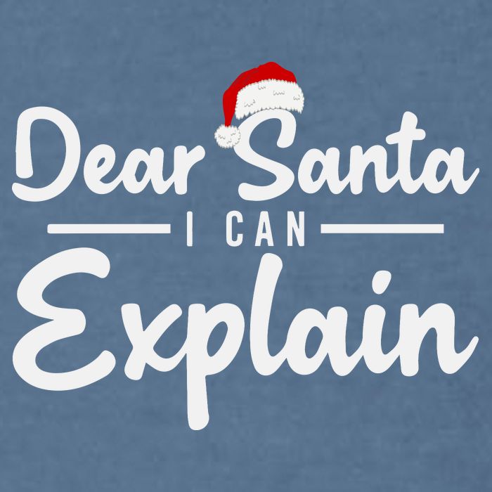Dear Santa I Can Explain Garment-Dyed Sweatshirt